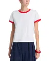 Leset Margo Cotton Ringer T-shirt In Multi