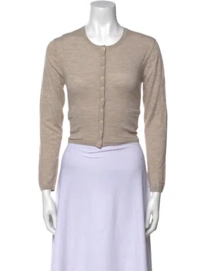 Pre-owned Leset Merino Wool Crew Neck Sweater In Neutral