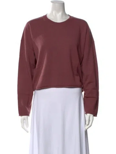 Pre-owned Leset Merino Wool Crew Neck Sweater W/ Tags In Purple