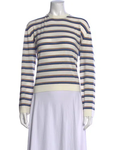 Pre-owned Leset Merino Wool Striped Top In Multicolor