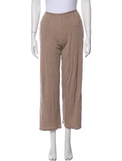 Pre-owned Leset Merino Wool Sweatpants In Brown