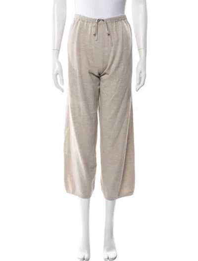 Pre-owned Leset Merino Wool Sweatpants In Neutral