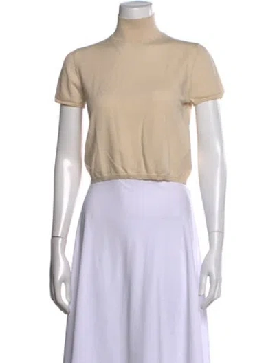 Pre-owned Leset Merino Wool Turtleneck Sweater In Neutrals