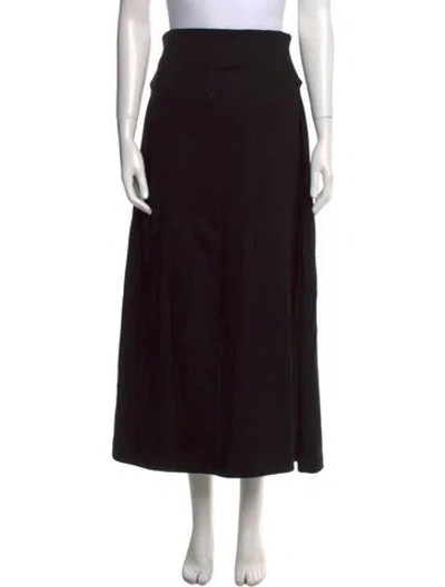 Pre-owned Leset Midi Length Skirt In Black