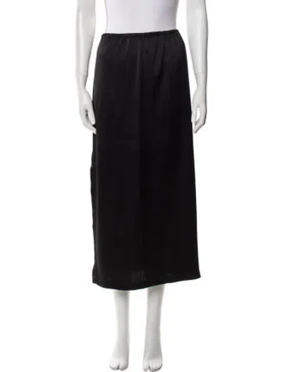 Pre-owned Leset Midi Length Skirt In Black