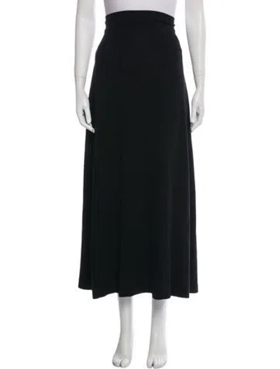 Pre-owned Leset Midi Length Skirt In Black