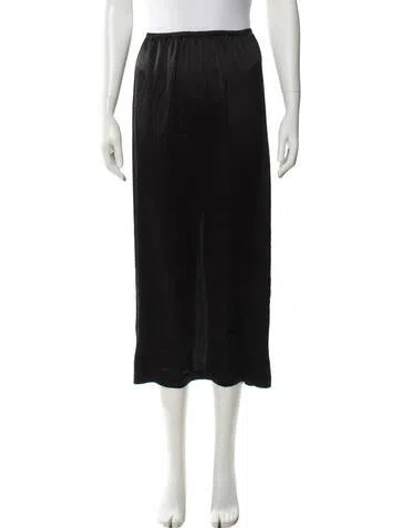 Pre-owned Leset Midi Length Skirt In Black
