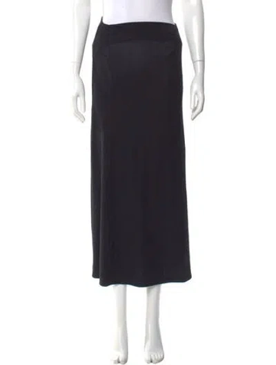Pre-owned Leset Midi Length Skirt In Black
