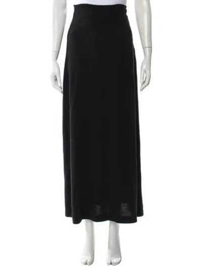 Pre-owned Leset Midi Length Skirt In Black
