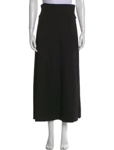 Pre-owned Leset Midi Length Skirt In Black
