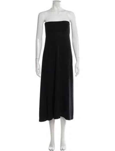 Pre-owned Leset Midi Length Skirt In Black
