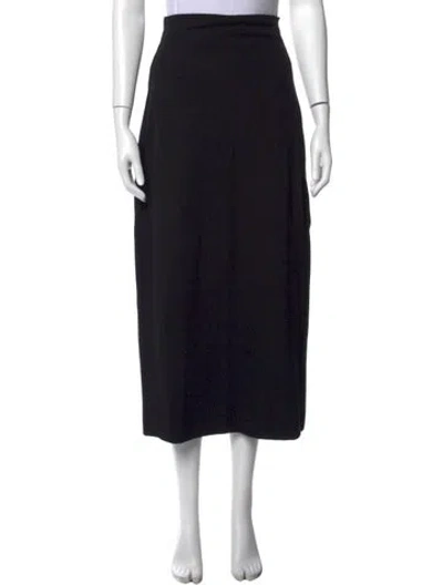 Pre-owned Leset Midi Length Skirt In Black