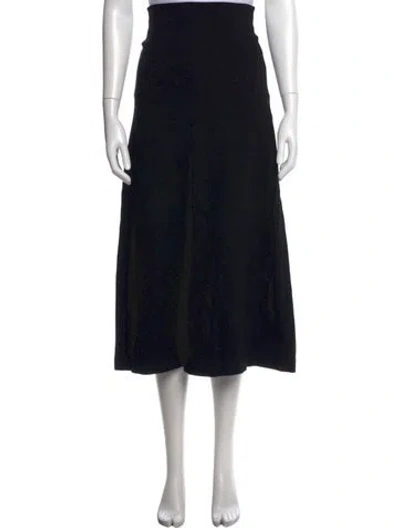 Pre-owned Leset Midi Length Skirt In Black
