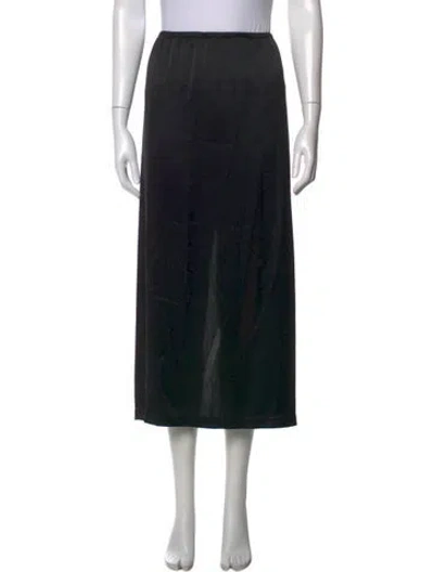 Pre-owned Leset Midi Length Skirt In Black