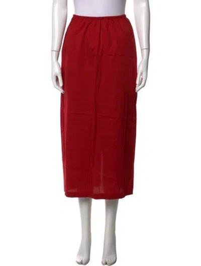 Pre-owned Leset Midi Length Skirt In Gold