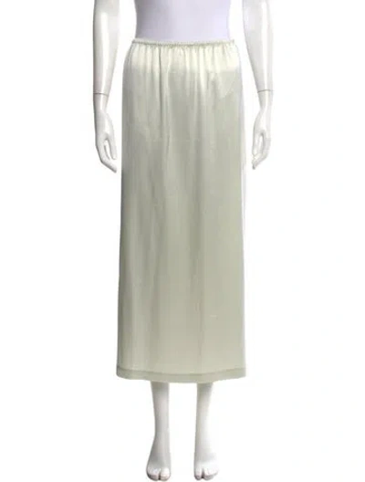 Pre-owned Leset Midi Length Skirt In Green