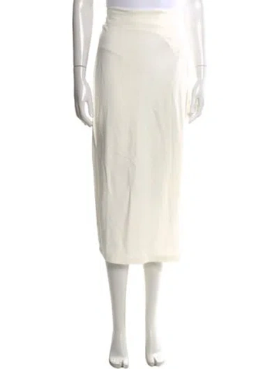 Pre-owned Leset Midi Length Skirt W/ Tags In White