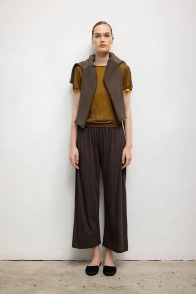 Leset Milo Crop Pant In Brown