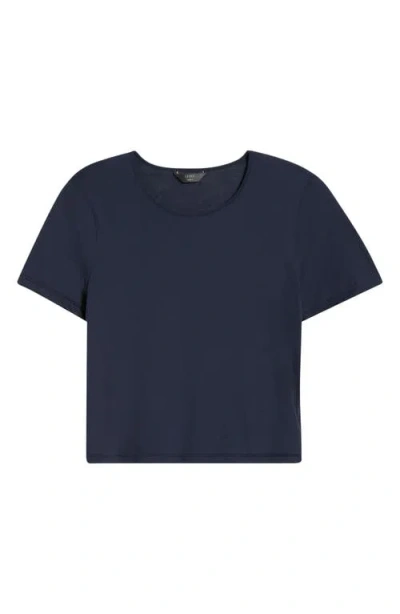 Leset Milo Crop T-shirt In Blue