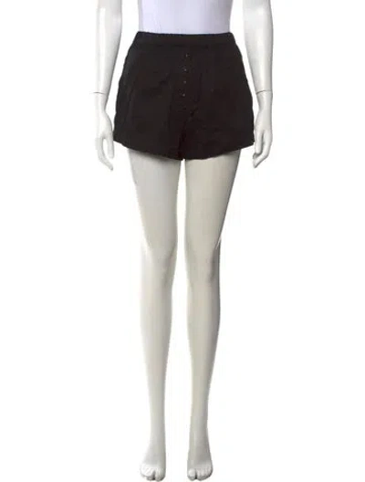 Pre-owned Leset Mini Shorts In Black
