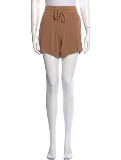 Pre-owned Leset Mini Shorts In Brown