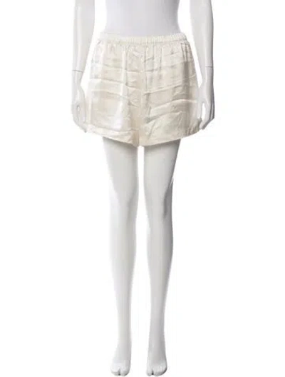 Pre-owned Leset Mini Shorts In Neutrals