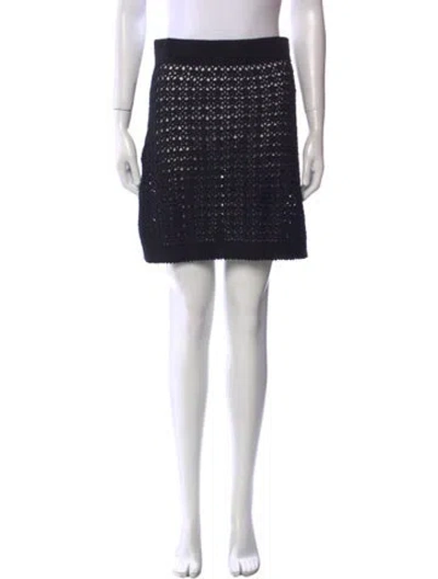 Pre-owned Leset Mini Skirt In Black