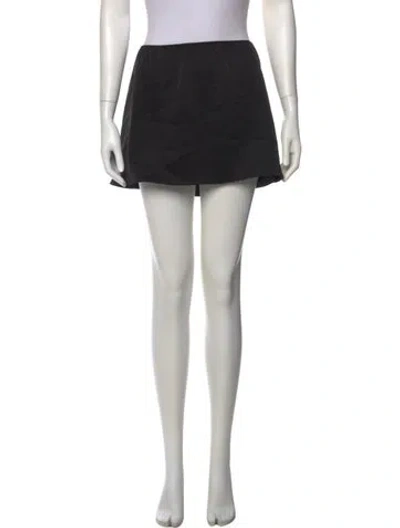 Pre-owned Leset Mini Skirt In Black