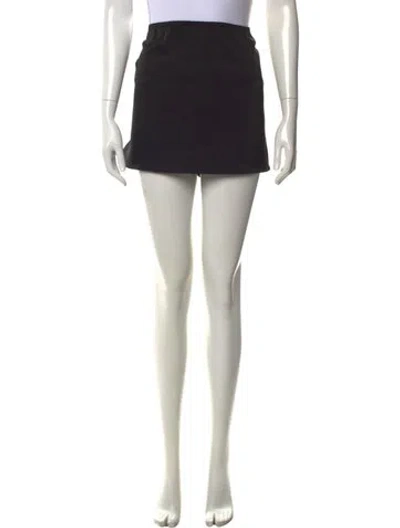 Pre-owned Leset Mini Skirt In Black