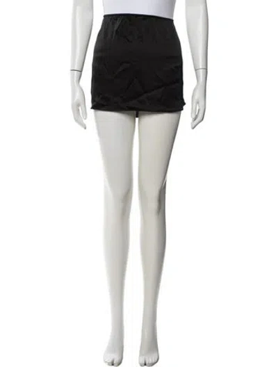 Pre-owned Leset Mini Skirt In Black