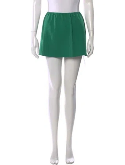 Pre-owned Leset Mini Skirt In Green