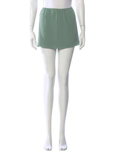 Pre-owned Leset Mini Skirt In Green