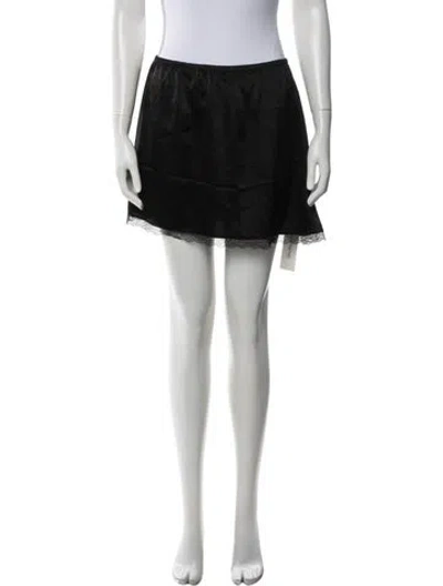 Pre-owned Leset Mini Skirt W/ Tags In Black