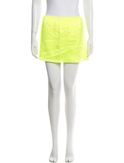 Pre-owned Leset Mini Skirt W/ Tags In Green