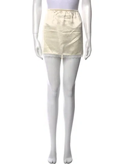 Pre-owned Leset Mini Skirt W/ Tags In Neutral