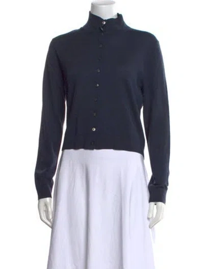 Pre-owned Leset Mock Neck Sweater In Grey