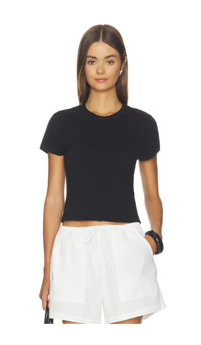 Leset Nando Baby Tee In Black