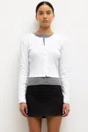 Leset Nando Cardigan In White