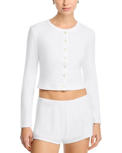 Leset Nando Cardigan In White
