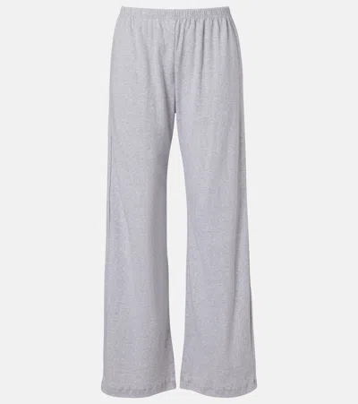 Leset Nando Cotton Jersey Sweatpants In Purple