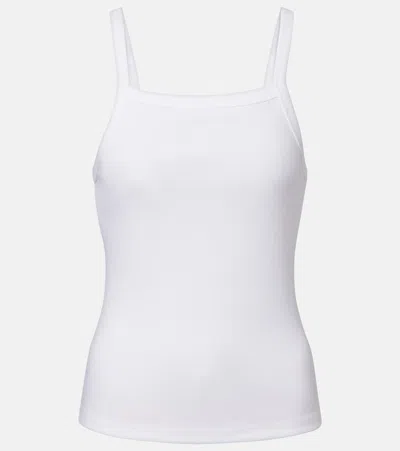 Leset Nando Cotton Jersey Tank Top In White