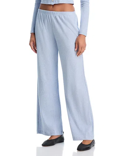Leset Nando Cotton Lounge Pants In Blue