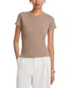 Leset Nando Cotton Slim Fit Tee In Brown