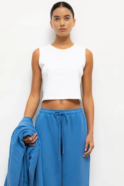 Leset Nando Sleeveless Crew In White