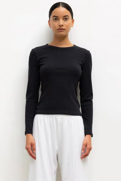 Leset Nando Slim Fit Long Sleeve In Black