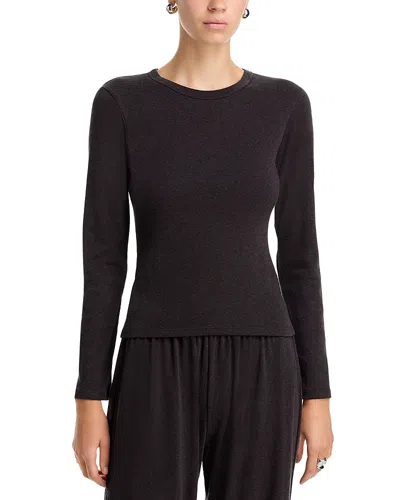 Leset Nando Slim Fit Long Sleeve Top In Brown