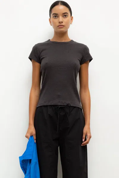 Leset Nando Slim Fit Tee In Brown