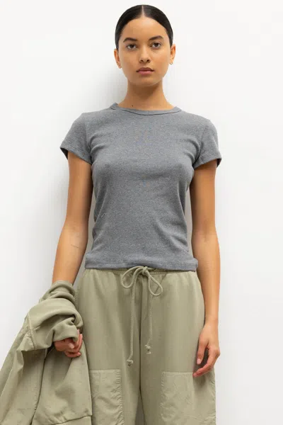 Leset Nando Slim Fit Tee In Gray