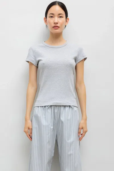 Leset Nando Slim Fit Tee In Gray
