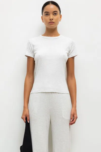 Leset Nando Slim Fit Tee In White